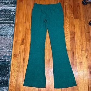 Urban Outfitters Knit Green Flare Pants